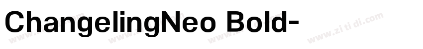 ChangelingNeo Bold字体转换